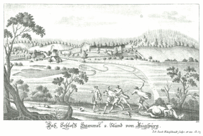 Ansicht Schloss Hammel um 1687